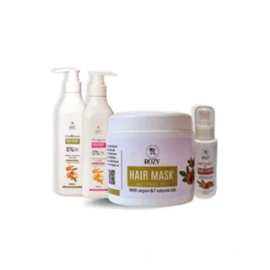 مجموعة العناية بالشعر (شامبو وبلسم وهير ماسك وسيروم) روزي - ROZY Hair Care Set (Shampoo, Conditioner, Hair Mask, Serum)